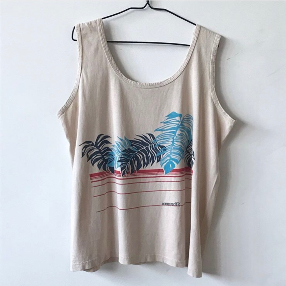 Vintage OP unisex tropical tank